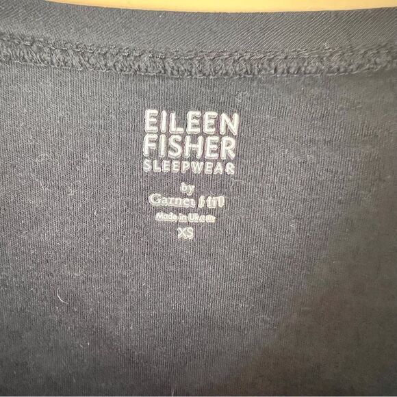Eileen Fisher By Garnet Hill Sleep or Layer Cotton Black Tanks Size XS Capsule - Picture 4 of 6